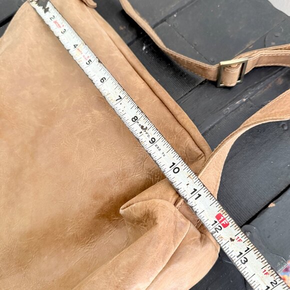 Convertible Leather Backpack Purse Crossbody Shoulder Bag Distressed Brown hobo - Picture 8 of 9